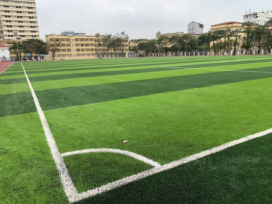 25mm Football Grass Factory Approved Synthetic Turf With Shock Pad supplier