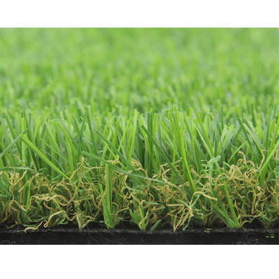 50mm Height Garden Artificial Grass Curved Wire Yarn Anti UV supplier