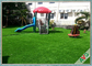 HIGH Elasticity Outdoor Artificial Grass Field Green Monofil PE + Curled PPE Material supplier