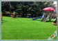 HIGH Elasticity Outdoor Artificial Grass Field Green Monofil PE + Curled PPE Material supplier