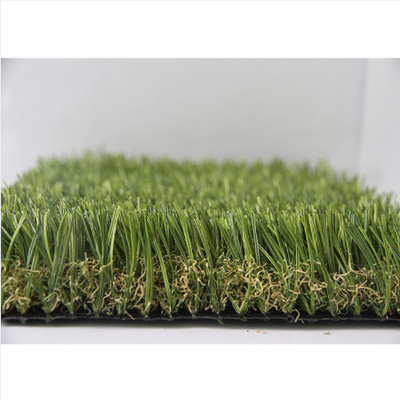 PE Material Garden Artificial Grass Flat Wave Monofilament Yarn Shape supplier