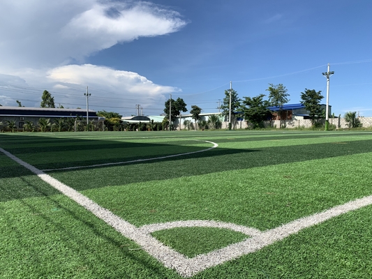 Unique Diamond Football Artificial Turf Olive Bi Color PE Composition supplier