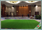 Natural Appearance Outdoor / Indoor Synthetic Grass W Shape Monofil PE + Curled PPE supplier