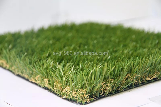 Soft Feeling Monofil PE and Curled PP Artificial Grass for Garden Landscaping most economical landscaping grass supplier