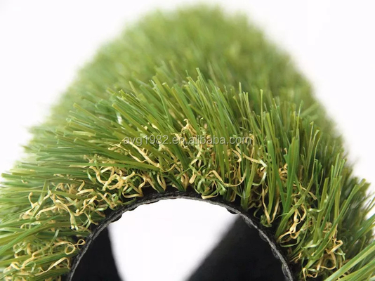 Soft Feeling Monofil PE and Curled PP Artificial Grass for Garden Landscaping most economical landscaping grass supplier