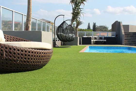 20mm Height Garden Artificial Grass Landscape Synthetic Turf C Type Monofilament