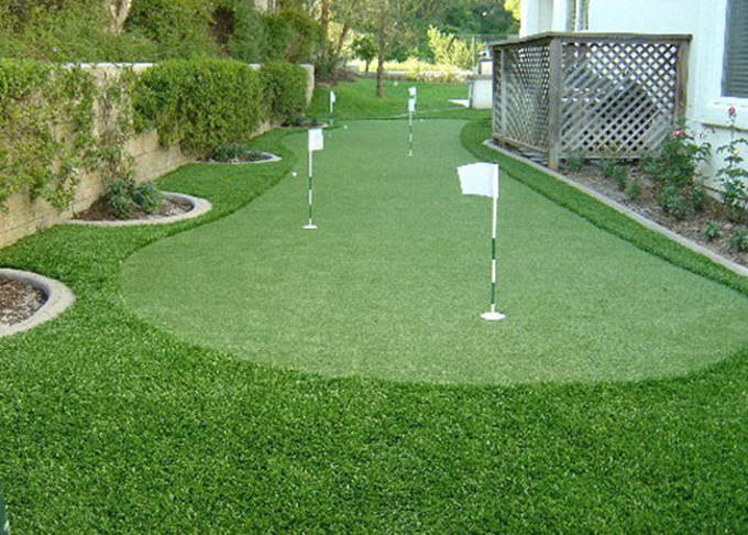 Fantastic Putting Greens Golf Artificial Grass Rugs , Golf Synthetic Grass PE Material 0