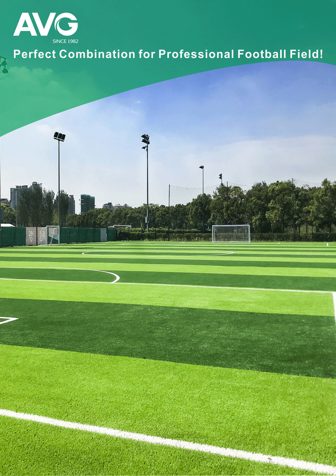 Unique Diamond Football Artificial Turf Olive Bi Color PE Composition 0